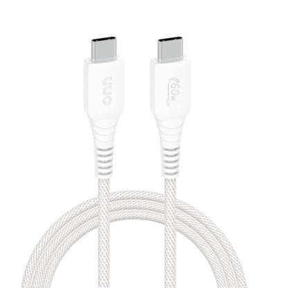 3Ft USB-C to USB-C Braided Charging Cable, Fast Charging, USB-IF Certified, White - Compatible with Iphone 17/16/15 Series, Samsung Galaxy, Note, Pixel Devices Ipad Pro, & More